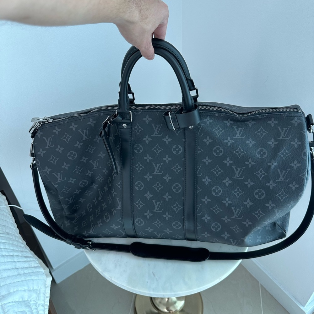 Louis Vuitton Keepall Bandouliere 55 Monogram Eclipse